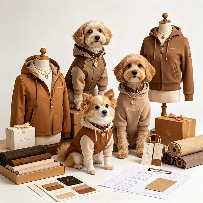 Custom pet clothing service for pet brands
